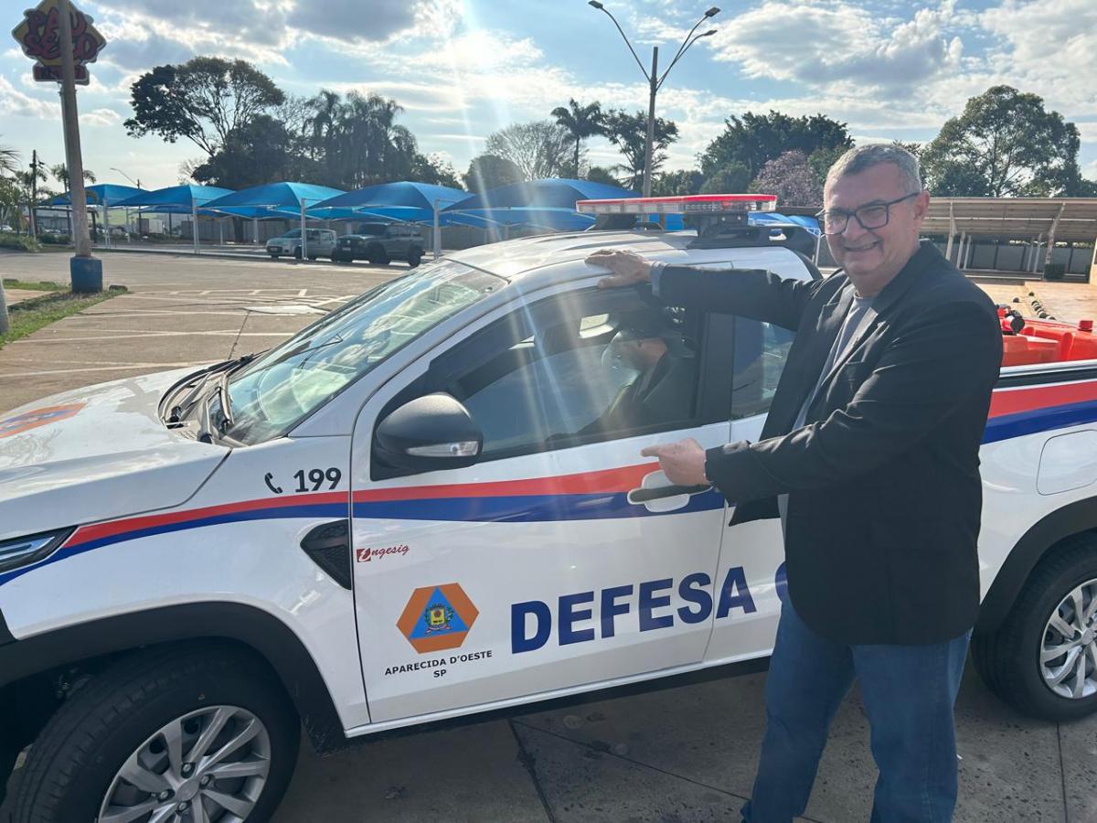 Prefeito Izaias Sanches anuncia conquista de viatura da Defesa Civil para Aparecida d’Oeste durante agenda no Palácio dos Bandeirantes