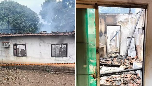 Raio atinge casa, provoca incêndio e deixa casal de idosos desalojado em Magda
