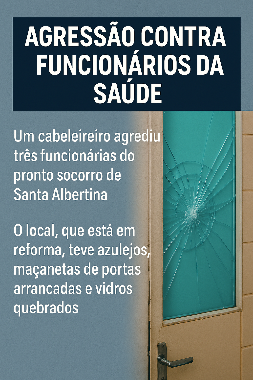 Mais um caso de agressão contra profissionais da saúde: caos e violência no Pronto Socorro de Santa Albertina