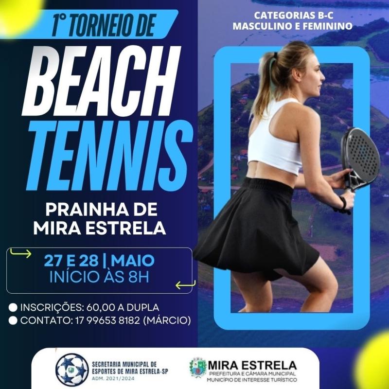 Mira Estrela promove 1º Torneio de Beach Tennis na Prainha municipal