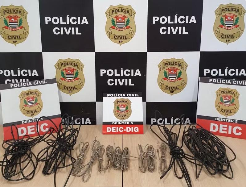 Operação prende suspeitos de furto de fios e apreende drogas