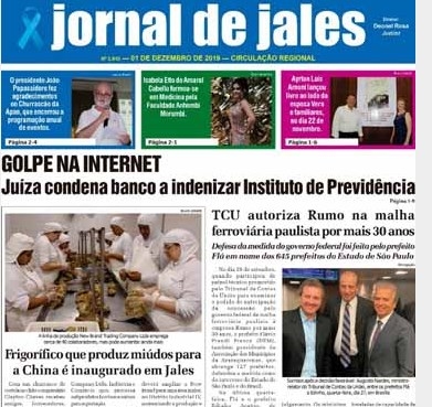Jales - Leitor disse que reportagem de Jornal, etá equivocada.
