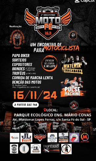 3º Encontro de Motociclistas em Santa Fé do Sul Promete Agitar a Região em Novembro