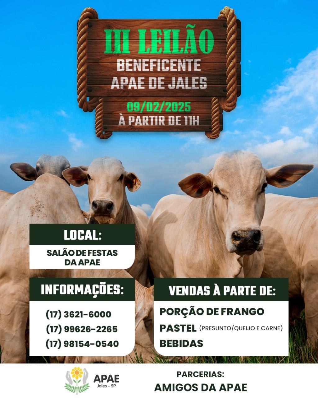 Jales se Prepara para o III Leilão Beneficente da APAE: Um Evento de Solidariedade e Sucesso!