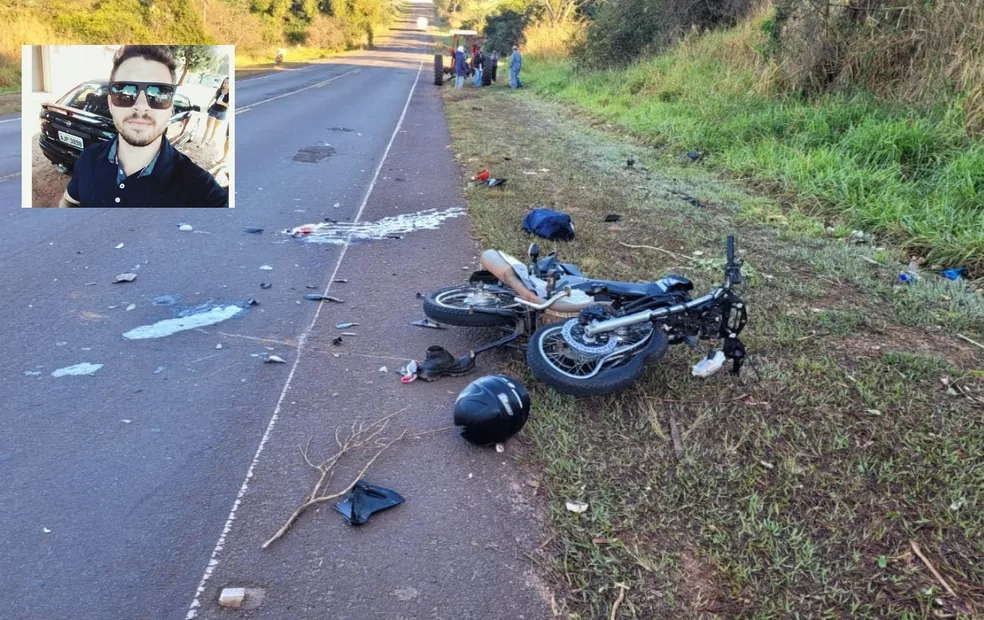 Motociclista bate na traseira de trator e morre em vicinal