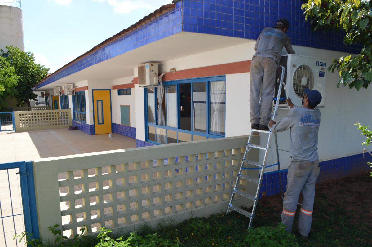 Prefeitura prepara escolas da rede municipal para a instalação de ar-condicionado