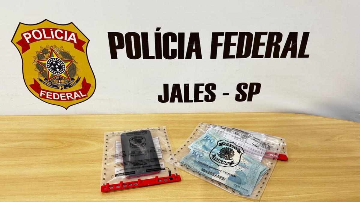 POLÍCIA FEDERAL prende homem com dezenas de cédulas falsas em SANTA FÉ DO SUL/SP