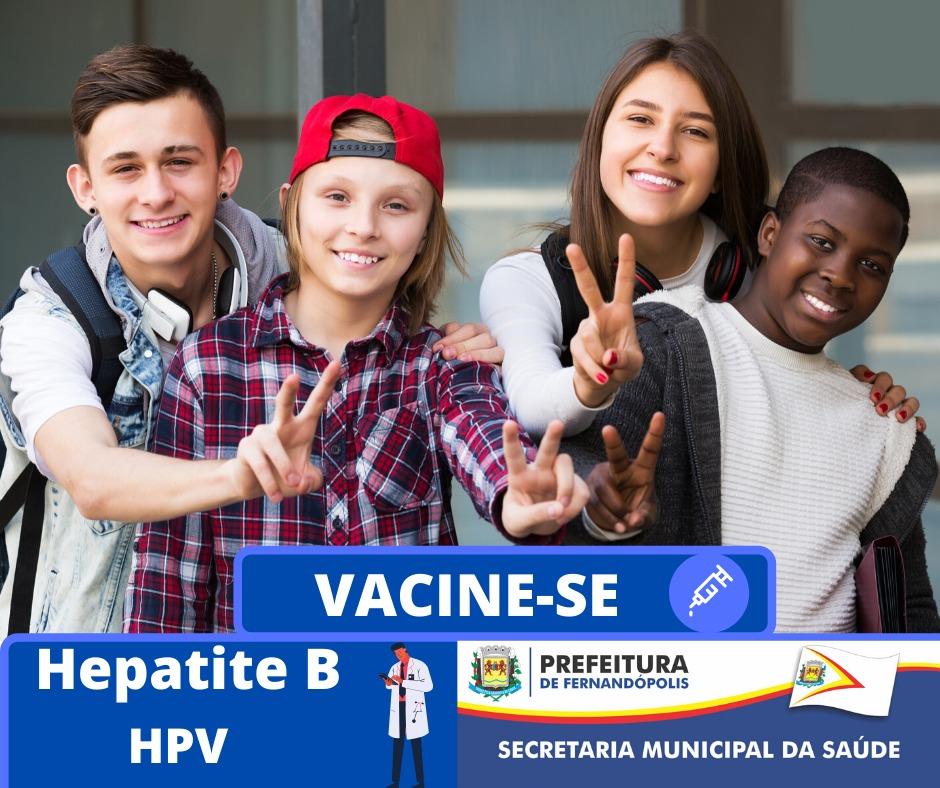 Secretaria de Saúde orienta sobre a importância das vacinas de Hepatite B e HPV