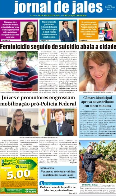 JORNAL DE JALES: JUDICIÁRIO E MINISTÉRIO PÚBLICO DA REGIÃO SE ENGAJAM NO MOVIMENTO PELA MANUTENÇÃO DA PF EM JALES