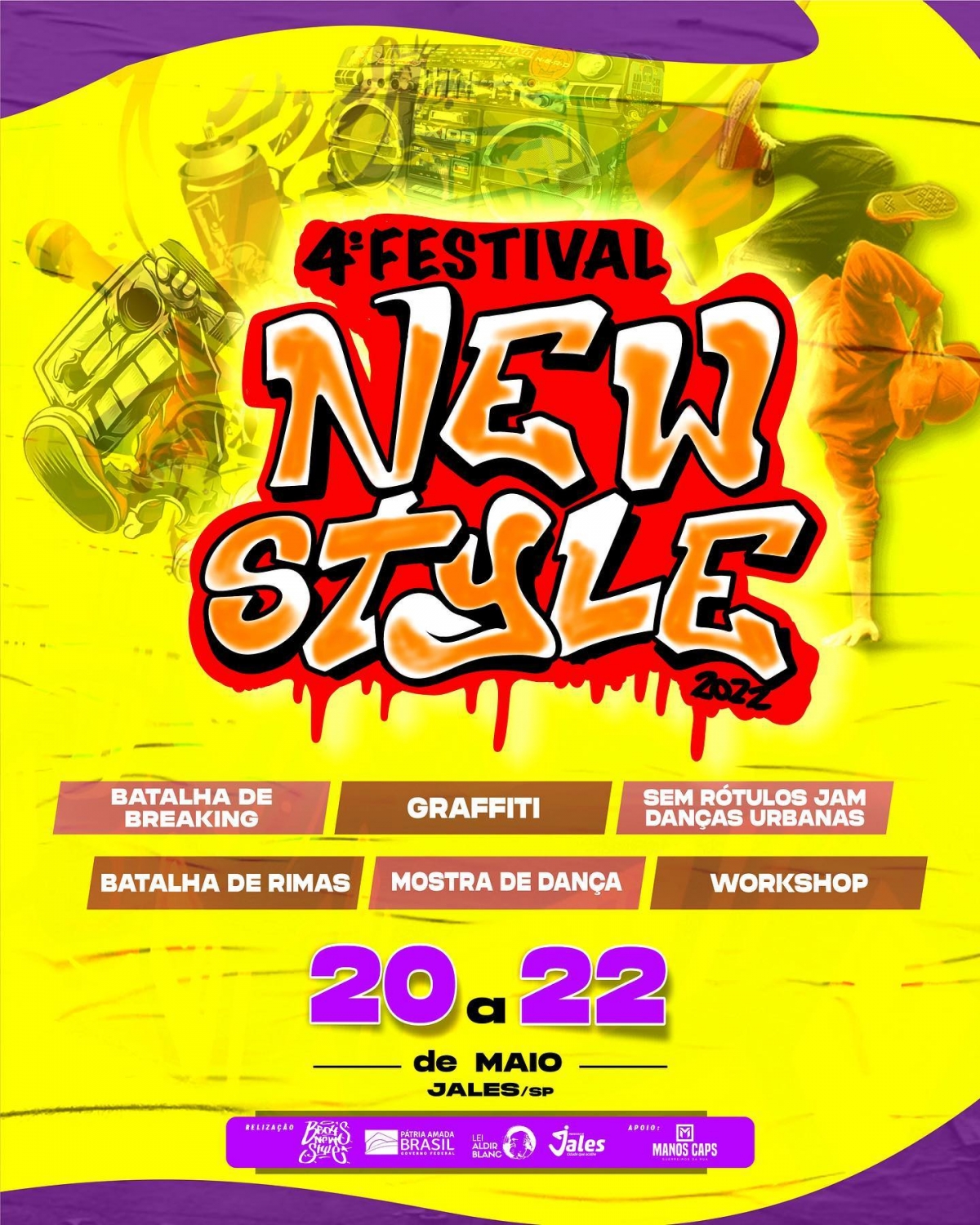 Jales - 4º Festival New Style será realizado de 20 a 22 de maio com muitas atrações para todos os públicos