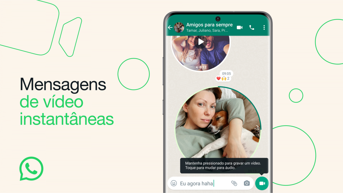 WhatsApp Apresenta Mensagens de Vídeo; saiba como funciona