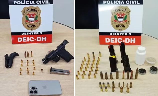 Dois são presos em Olímpia por venda ilegal de armas e munições