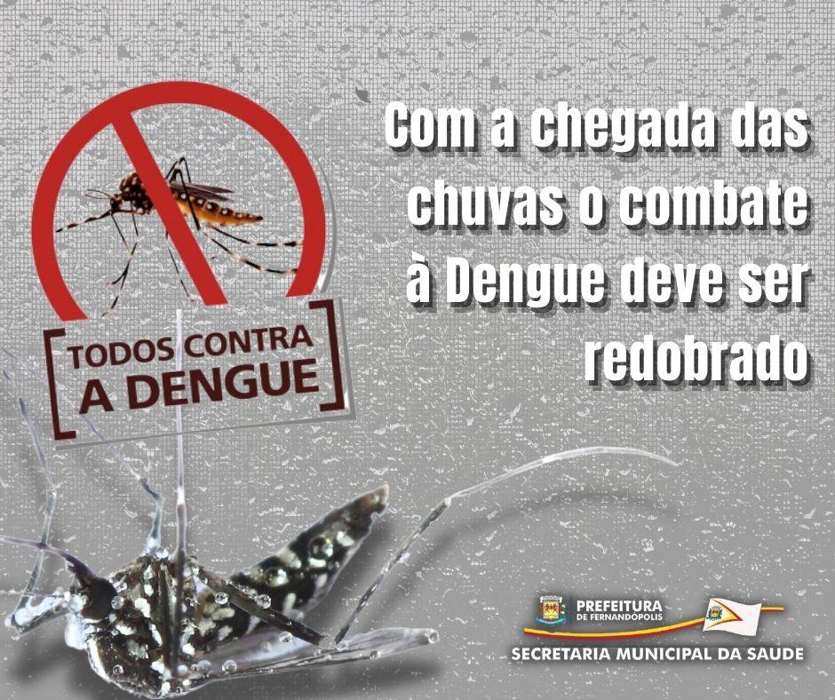 Cuidados para evitar a dengue devem ser redobrados em período de chuvas