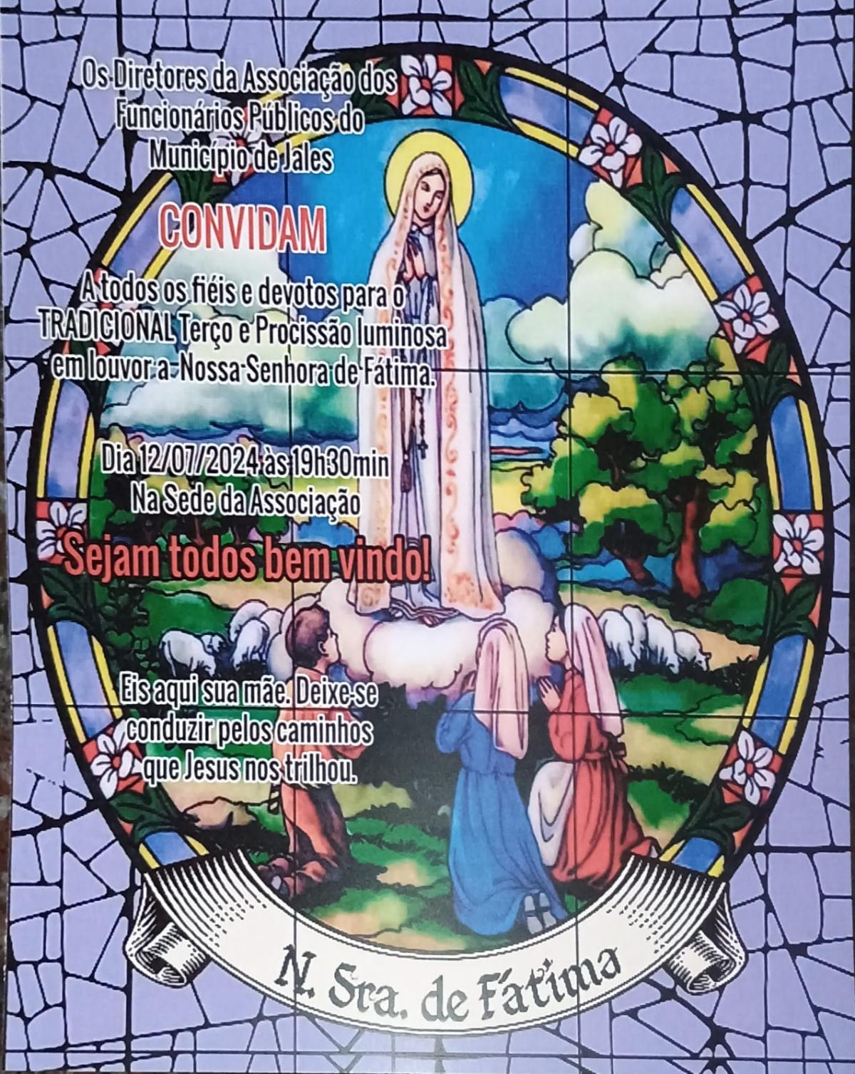 Jales - 13° Terço e Procissão Luminosa em Louvor a Nossa Senhora de Fátima