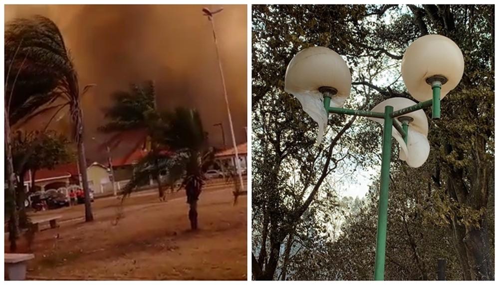 Cidade da região é invadida por fumaça de incêndio em área de mata e tem aulas suspensas