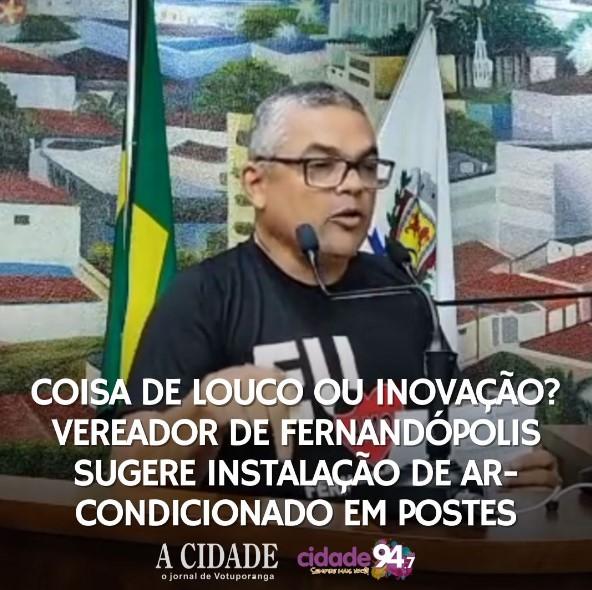 Fernandópolis - Vereador sugere ar-condicionado instalado em postes