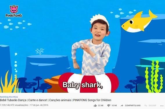 Baby Shark supera Despacito e se torna o vídeo mais visto do YouTube