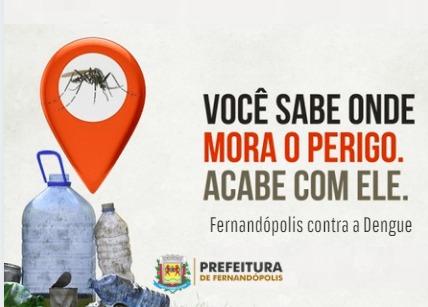 Fernandópolis contabiliza mais de 2.500 casos de dengue em 2021