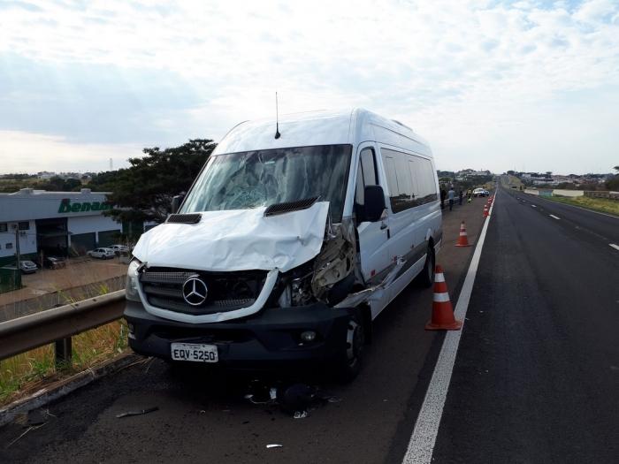 Jales - Van de Birigui com pacientes atropela cavalo na SP 320