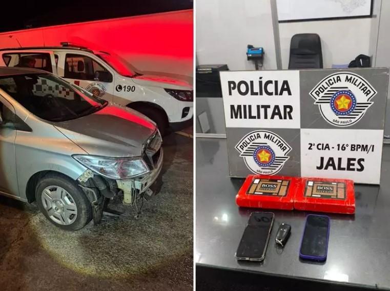 Perseguição em alta velocidade em Jales resulta em prisão por tráfico