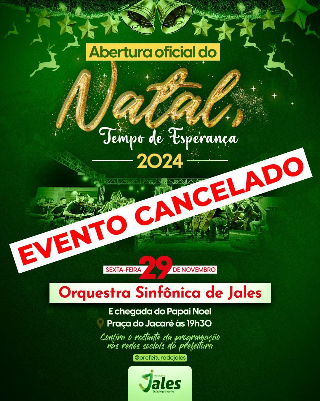 EVENTO CANCELADO! 🌧️