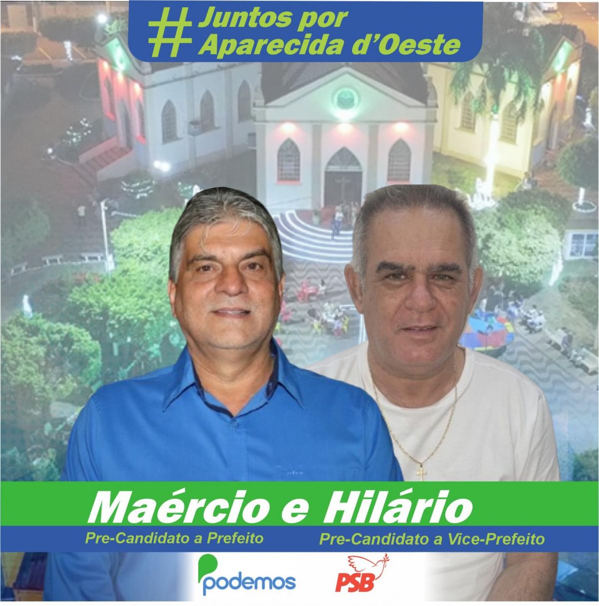 Juntos por Aparecida d'Oeste: Maércio e Hilário Anunciam Pré-Candidatura