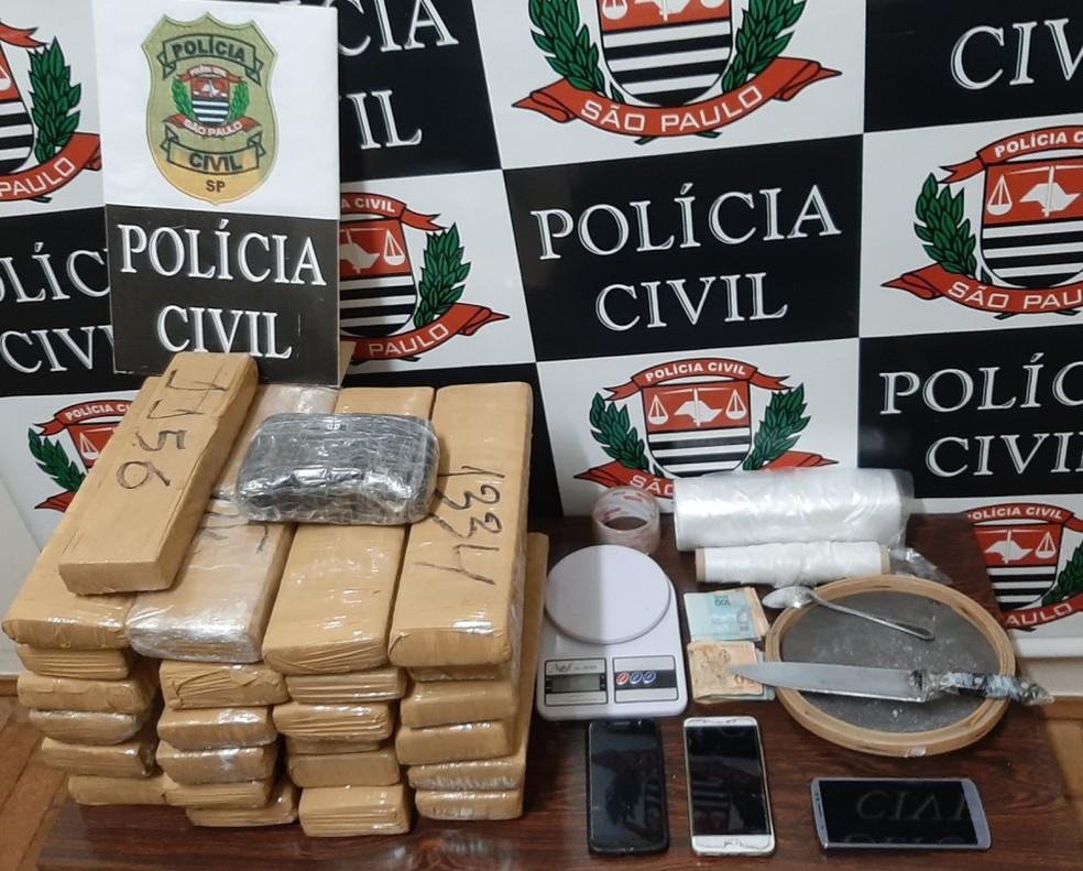 Operação apreende 1,2 kg de cocaína e 26 tabletes de maconha em Votuporanga