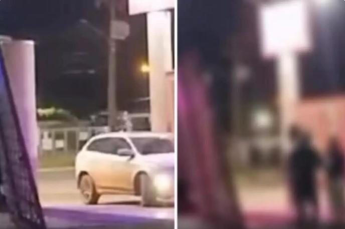 Mulher flagra marido com outra e arrebenta portão de motel; VÍDEO