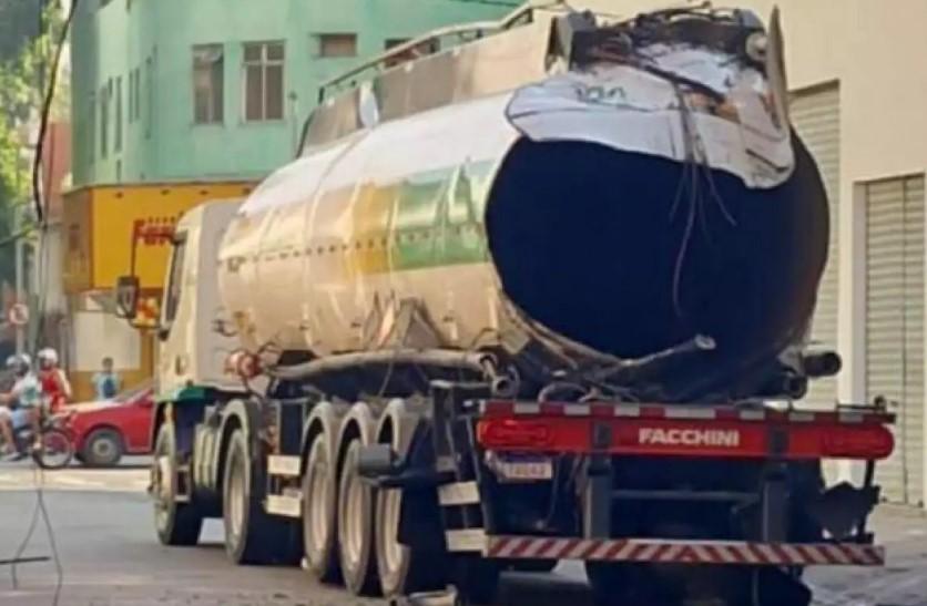 VÍDEO mostra momento exato de explosão de caminhão-tanque no RJ