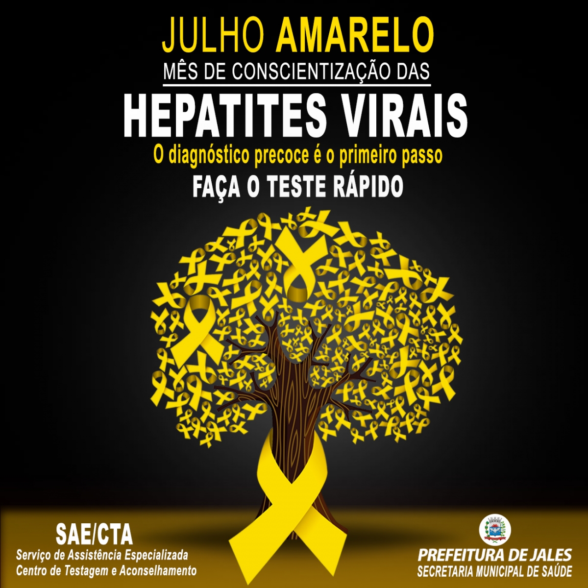 Julho Amarelo é realizado pelo SAE/CTA mesmo em tempo de pandemia