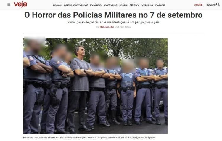 PMs de Rio Preto pedem R$ 400 mil da revista Veja por reportagem com Bolsonaro