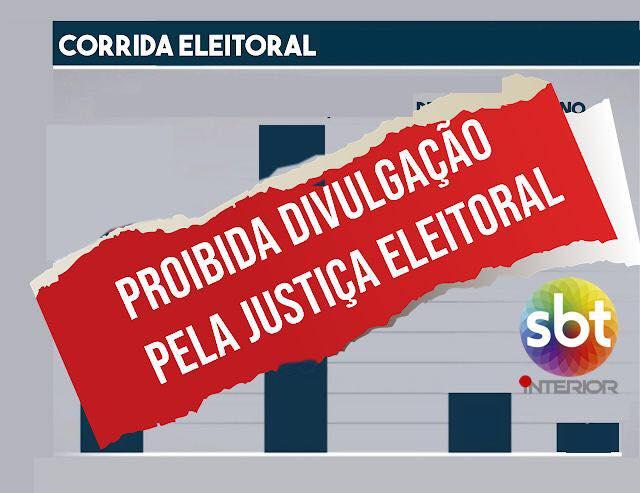 Pesquisa Sinfor/SBT é suspensa pela Justiça eleitoral