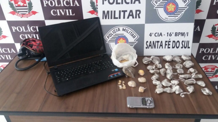 Dupla é presa por suspeita de tráfico de drogas e furto em Santa Fé do Sul
