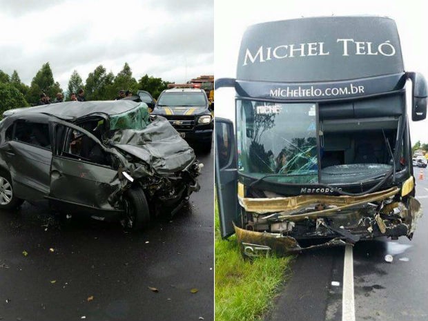 Acidente com ônibus de Michel Teló, no Paraná, deixa três pessoas mortas Batida aconteceu na manhã deste domingo (10), em Ortigueira. Cantor não estava no ônibus, de acordo com a Polícia Rodoviária Federal.