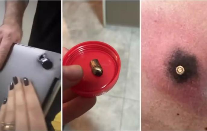 Notebook na mochila impede ferimento grave de tiro