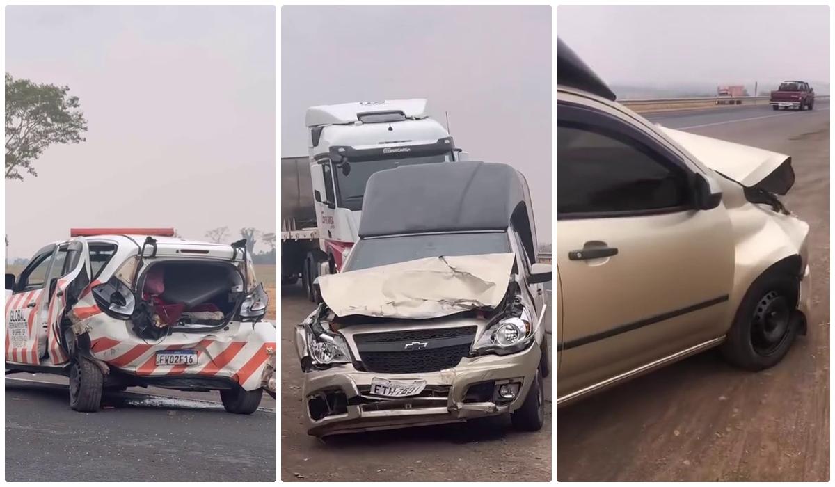 Colisão traseira na Rodovia Euclides da Cunha deixa duas vítimas em Meridiano