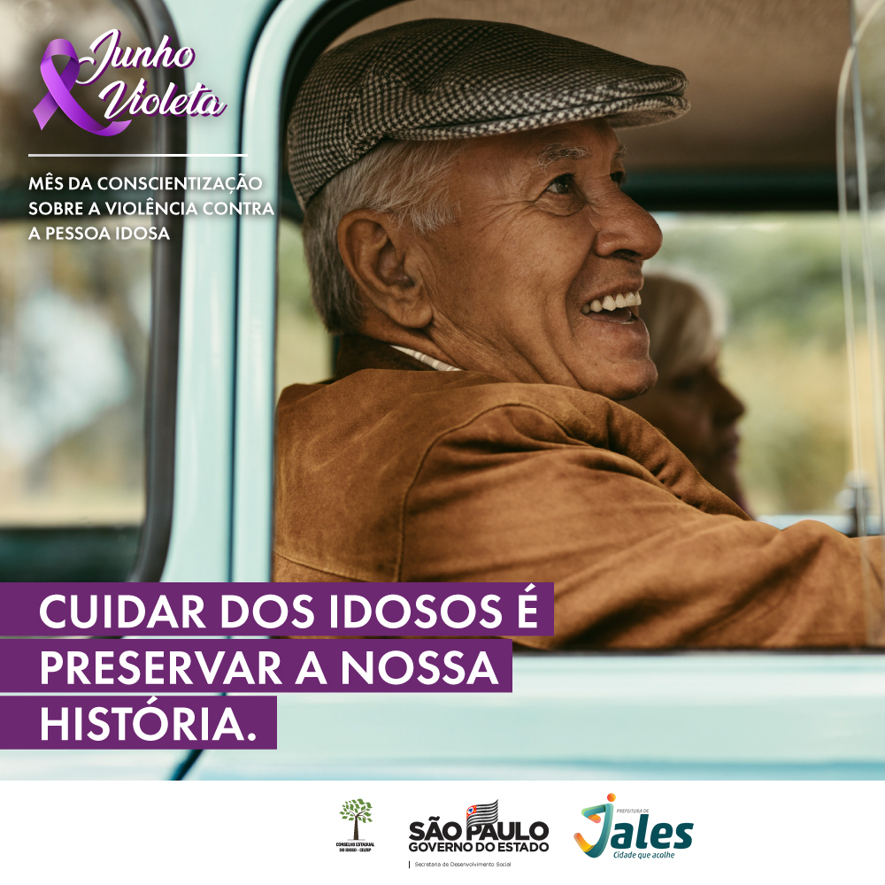 Junho Violeta: Jales terá passeata e pedágio no dia 15 de junho para conscientizar a população sobre a violência contra a pessoa idosa