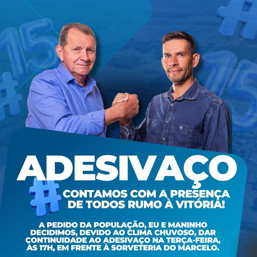 Adesivaço de Moacir Savazzi e Maninho em Turmalina Continua nesta Terça-feira