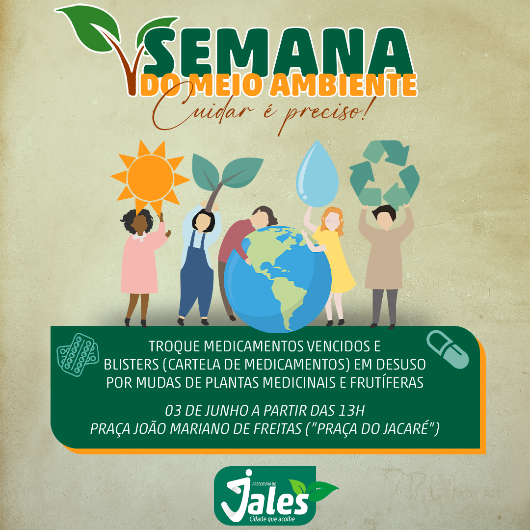 Jales - Semana do meio ambiente será realizada no início de junho
