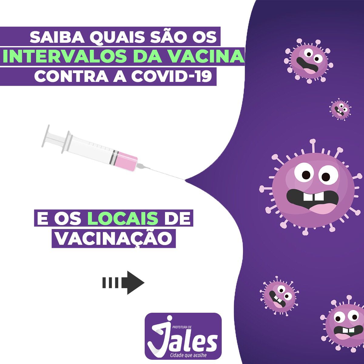 Jales - O município continua imunizando contra a Covid-19.