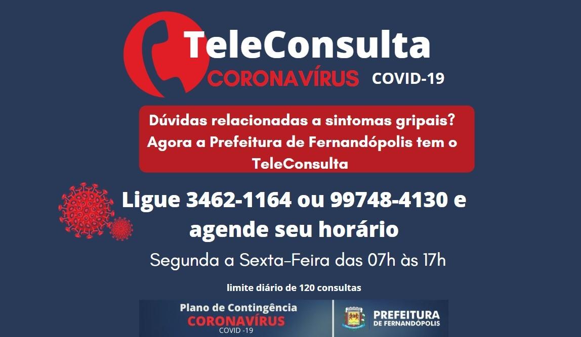 Suspeitos de coronavírus têm atendimento online em Fernandópolis