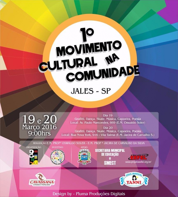 Jales - Projeto Grafita Cultura vai realizar Movimento Cultural na Comunidade